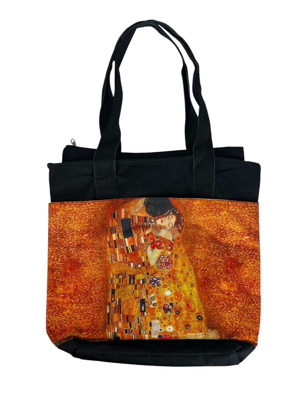 Austria Art Gustav Klimt The Kiss Adele Bloch Bauer Tote Bag Black Gold